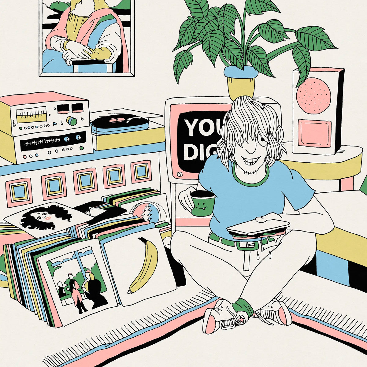 You Dig? Print. I Had Too Much to Dream Last Night by Jess Rotter