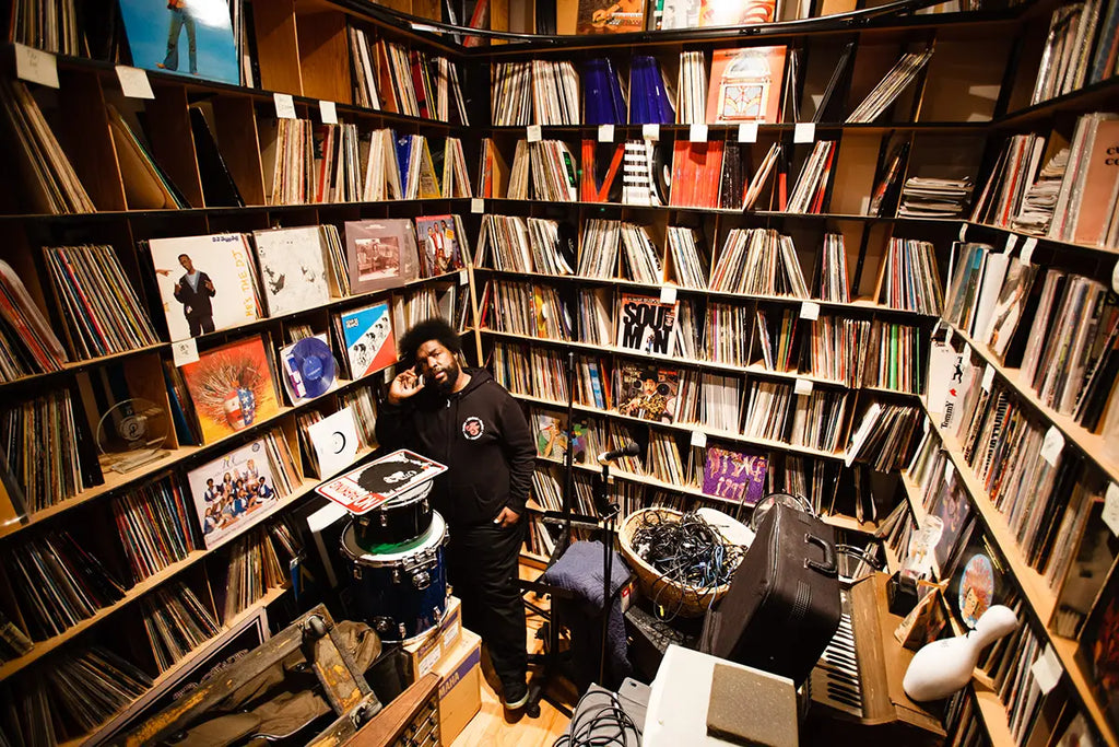 Questlove in One of His Record Rooms